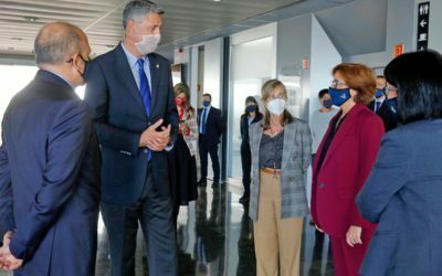 El Tanatori de Badalona rep la visita de l’alcalde de la ciutat en reconeixement a la tasca dels professionals funeraris durant la pandèmia