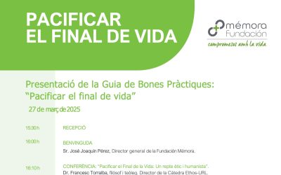 Fundació Mémora presenta la guia de bones pràctiques «Pacificar el final de la vida» a Girona