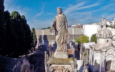 El cementiri dels Caputxins de Mataró, a vista de dron